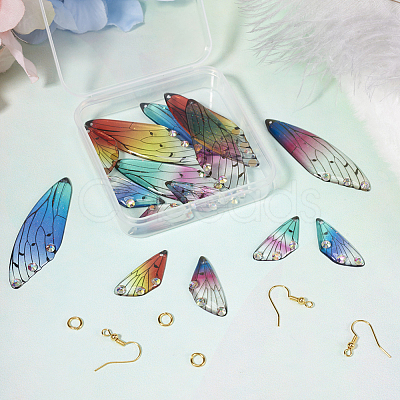 DIY Butterfly Wings Dangle Earring Making Kit DIY-TA0004-45-1