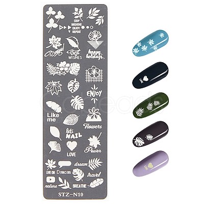 Stainless Steel Nail Art Stamping Plates MRMJ-Q044-001J-1