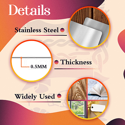 Stainless Steel Metal Stencils DIY-WH0242-267-1