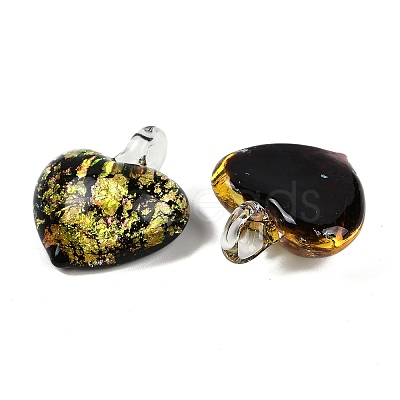 Lampwork Pendants FOIL-K003-02D-1