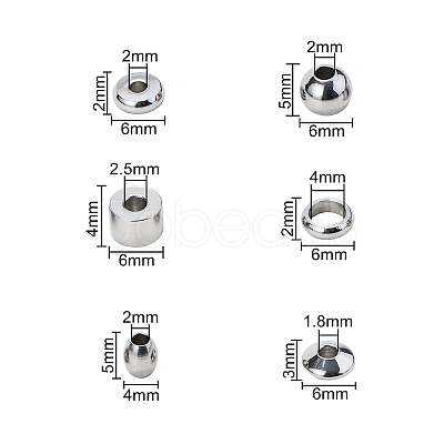 304 Stainless Steel Beads STAS-CJ0001-91-1