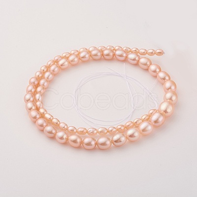 Natural Cultured Freshwater Pearl Graduated Beads Strands PEAR-G007-05B-1