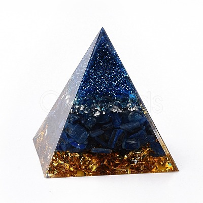 Resin Orgonite Pyramid Home Display Decorations G-PW0004-56A-16-1