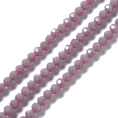 Faceted(32 Facets) Glass Beads Strands EGLA-J042-36B-13-1