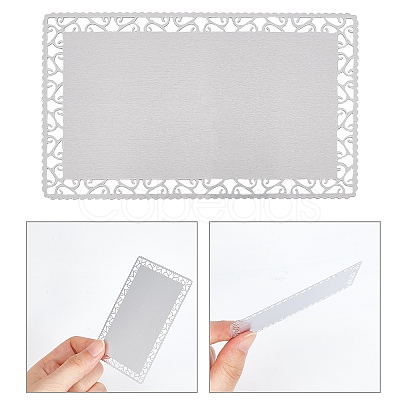 Aluminum Blank Thermal Transfer Business Cards DIY-WH0195-03A-1