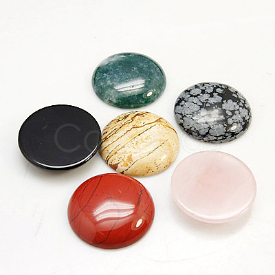 Mixed Stone Cabochons G-H1596-FR-25mm-M-1