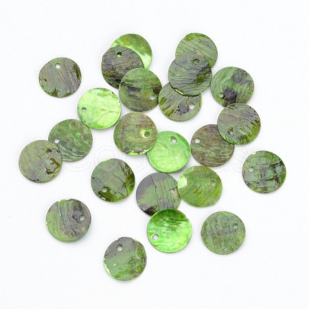 Dyed Shell Charms SHEL-R014-13mm-11-1