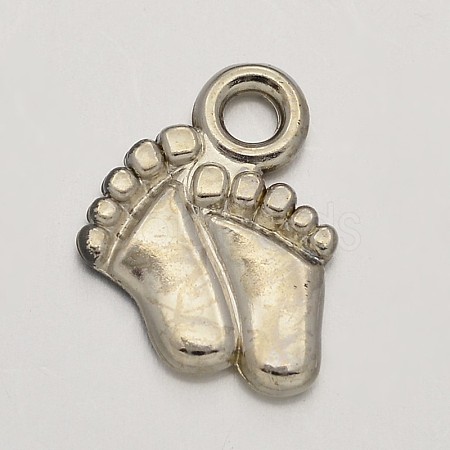 CCB Plastic Baby Feet Charms CCB-J032-02P-1