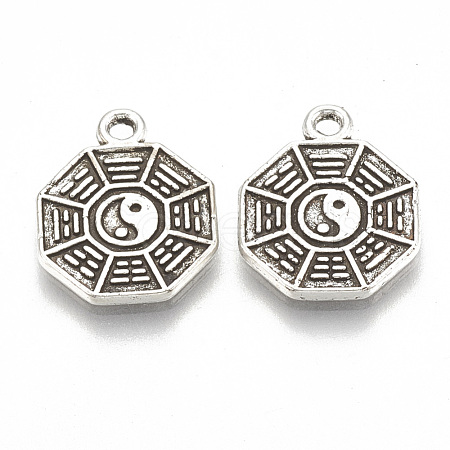 Tibetan Style Alloy Pendants TIBE-N002-08AS-LF-1