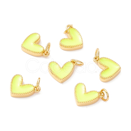 Rack Plating Brass Enamel Charms KK-D073-27G-06-1