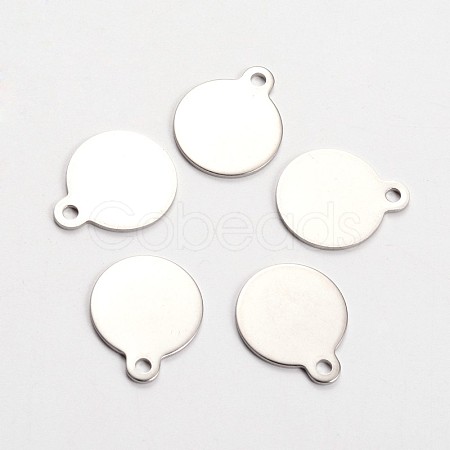 Tarnish Resistant Stainless Steel Stamping Blank Tag Pendants STAS-L166-01-1