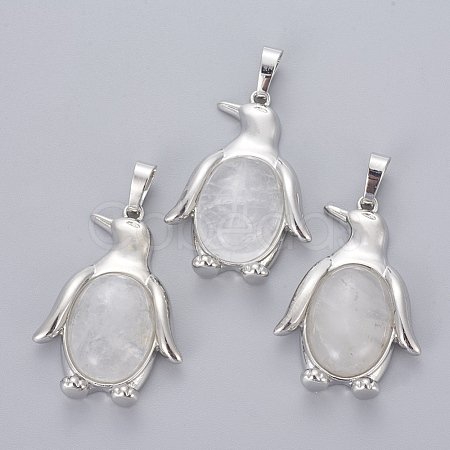 Natural Quartz Crystal Pendants G-L512-A28-1