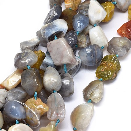 Natural Botswanna Agate Beads Strands G-O173-077-1