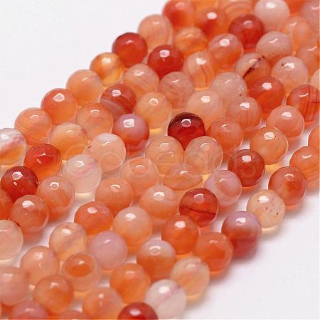 Natural Carnelian Beads Strands G-D840-34-4mm-1