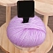 Mohair Glitter Yarn, for Weaving, Knitting & Crochet, Violet, 1.5~2mm, about 25g/Skein