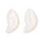 Opaque Resin Decoden Cabochons, Butterfly Wing, White, 16.5x8x3mm