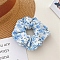 Cloth Hair Ties, Cornflower Blue, 100mm