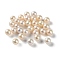 Natural Cultured Freshwater Pearl Beads, Half Drilled, Grade 3A+, Round, WhiteSmoke, 5mm, Hole: 0.9mm