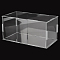 Transparent Acrylic Display Boxes, with Black Base, for Models, Building Blocks, Doll Display Holders, Clear, Finish Product: 11.2x21.2x9.8cm, about 19pcs/set