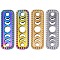 12Pcs 3 Colors Ion Plating(IP) 304 Stainless Steel Connector Charms, Rectangle Links with Hollow Moon Phase, Nickel Free, Mixed Color, 20.5x7x1.5mm, Hole: 1.6mm, 4pcs/color