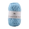 Polyester Yarn for Sweater Hat, for Knitting Crochet Supplies, Deep Sky Blue, 2mm, about 92.96 Yards(85m)/Skein