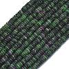 Frosted Natural Ruby in Zoisite Beads Strands G-K389-C20-01-1