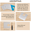 Unicraftale 10 Sets 430 Stainless Steel Mounting Plate AJEW-UN0001-33-5