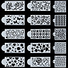 Gorgecraft 15 Styles PET Hollow Out Drawing Painting Stencils DIY-GF0007-43-1