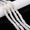 Natural White Jade Beads Strands G-T139-6x6-30A-1