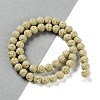 Synthetic Lava Rock Dyed Beads Strands G-H311-08B-01-2