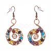 Gemstone Dangle Earrings EJEW-JE04906-01-2