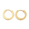 Ion Plating(IP) Frosted 304 Stainless Steel Huggie Hoop Earrings for Women EJEW-C096-31B-G-2