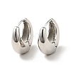 Rack Plating Brass Thick Hoop Earrings for Men Women EJEW-F288-06P-1