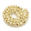 Electroplate Non-magnetic Synthetic Hematite Beads Strands G-N0322-14G-2