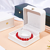Square PU Leather Bracelet Box LBOX-WH0002-074A-3