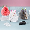 Cat Shape Alarm Clock Ornament DIY Silicone Mold PW-WG44451-01-2