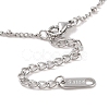 304 Stainless Steel Pendant Necklace NJEW-Z036-01P-3