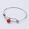 304 Stainless Steel Expandable Bangles BJEW-JB02785-2