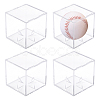 Square Actylic Baseball Display Box ODIS-WH0002-78-1