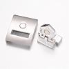 304 Stainless Steel Magnetic Clasps STAS-P100-11P-4
