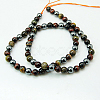 Natural Tiger Iron & Synthetic Hematite Beads Strands G-H1581-10mm-1
