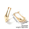 Elegant and Versatile Brass Teardrop Hoop Earrings for Western Fashionistas RY9199-1-1