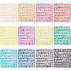 CRASPIRE 12 Sheets 12 Colors PVC Self-adhesive Label Stickers DIY-CP0008-51-1