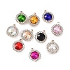 Alloy Rhinestone Pendants ALRI-C008-58LG-1