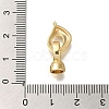 Brass Micro Pave Clear Cubic Zirconia Fold Over Clasps KK-H480-39G-3