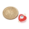 Evil Eye Resin Connector Charms PALLOY-JF02126-01-4