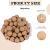 80Pcs Round Silicone Focal Beads SIL-SZ0001-24-08-2