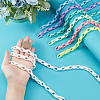   7 Strands 7 Colors Handmade Acrylic Cable Chains AJEW-PH0003-93-5