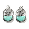 Synthetic Turquoise Bag Pendants G-Q163-06AS-01-1