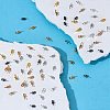 100Pcs 5 Colors Brass Cup Peg Bails Pendants KK-SZ0005-26-7